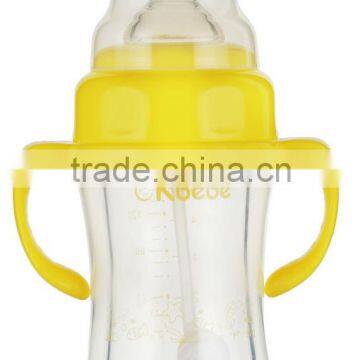 popular item nice cheap baby bottles high borosilicate glass child feeding bottle 168ml / 6oz A-1056 Y