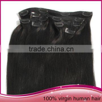 2015 Cheap Clip In Colored Hair Extension Straight Brazilian Human Hair Extension photo-3