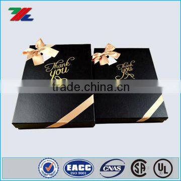 Factory Direct Sales Simple Black Gift Paper Box photo-2