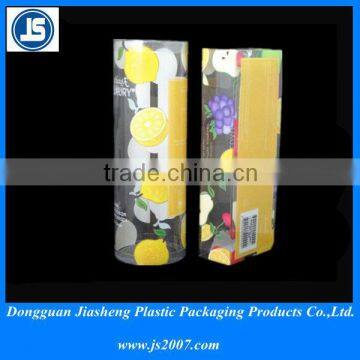 custom plastic packaging cylinders with screen printing for nuts