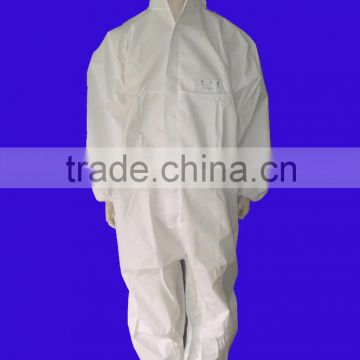 Disposable Microporous film Protective Coverall waterproof with Hood and Waist Elastic