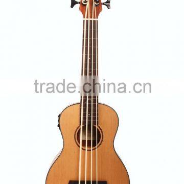 30" Baritone Cheap Wooden Electric Bass Ukulele
