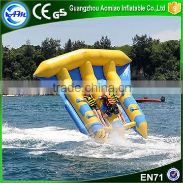 Exciting water games!! high quality inflatable flying fish towable