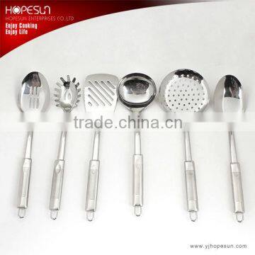 High grade cooking tools 6pcs set best metal kitchen utensils