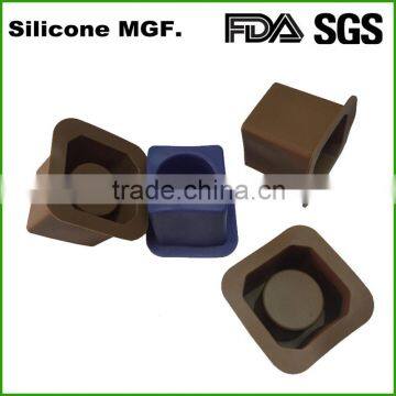 Single cup bullet shape silicone ice cube tray non-stick ice cube tray