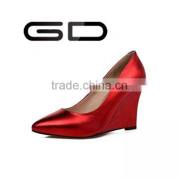 GDSHOE korean wedge heel pointed toes high heel shoes women pump high heel shoes