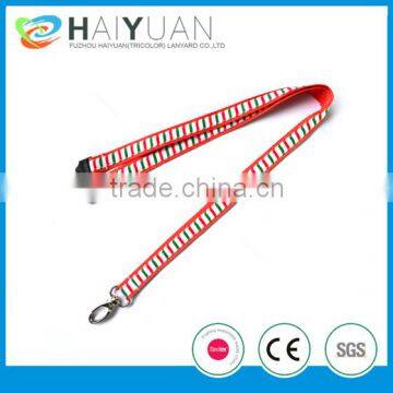 fashion beautiful polyster double layer lanyard