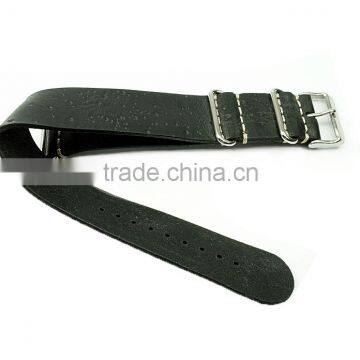 Modern Style Italian Vintage Leather 24mm Nato Watch Straps