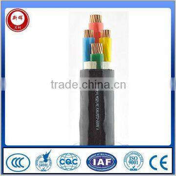 PVC Insulated Copper Conductor Steel Wire Armoured Power Cable 4 Cores 10mm