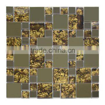 Square Shape and Metal , metal Glass Material mosaic tiles bathroom