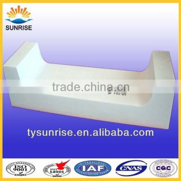 99.5% Al2O3 white fused cast alumina corundum refractory bricks