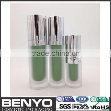 Cosmetic acrylic plastic bottle with pump