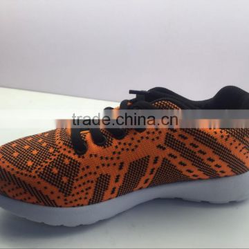 Children Breathable comfortable Flyknit shoes with flyknit wire