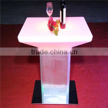 led furniture table and chair rechargeable led table home table with led