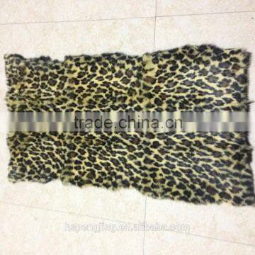 Factory direct supply rabbit fur plate/blanket with customized animal print