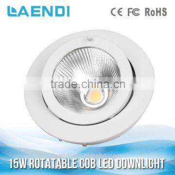 Factory price High CRI 15W rotatable LED Downlight used in supermarket