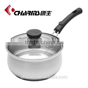 Top sale bakelite handle stainless steel milk pot