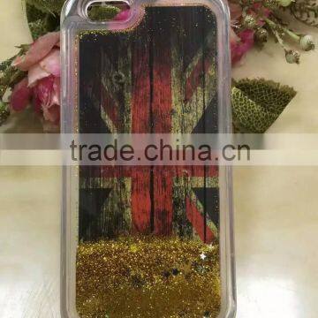 USA UK Flag Liquid Glitter Stars Bling Moving Latest Design TPU Case Cover For IPhone & Samsung photo-6