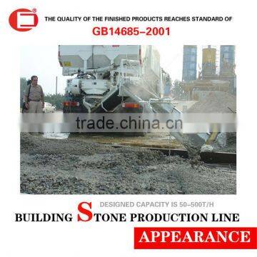 Automatic and efficient building stone crushing production line