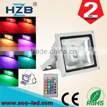 High Power Super Bright RGB 20W LED Flood Light ip65 Outdoor Flood Light With Factory Wholesale Price