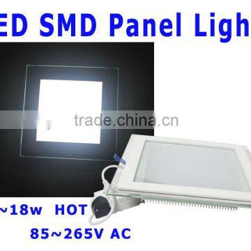 High lumen ultra thin led square downlight in 2015 warm cool white 220v smd led panel light 18w