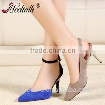 Foldable heels ladies shoes singback high heel shoes