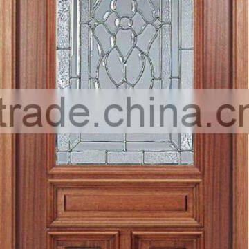 Glass Inserts Solid Wood Doors Arch Design DJ-S5366MA-2