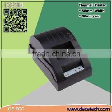 58 mm Usb Port Thermal Receipt Pos Printer Low Noise Printer
