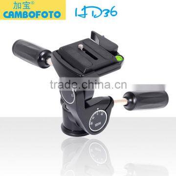 Hot sale black 360 degree rotating digital camera tripod ball head