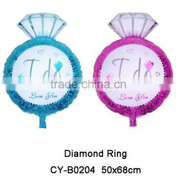 Diamond Ring Shaped i do Foil Balloon For Wedding Decoration
