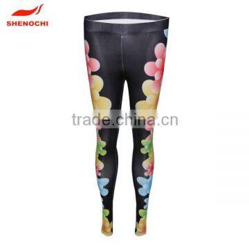 Dri Fit Sublimation Custom Design Compression Running Pants Wholesale