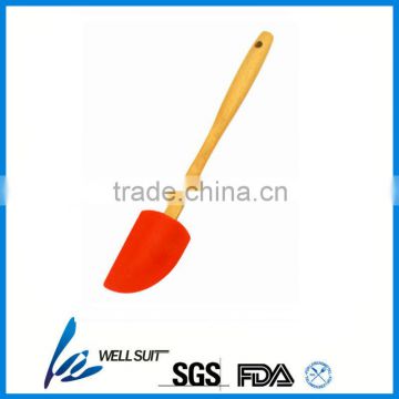 Food grade personalized silicone spatula with wood handle