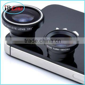 combo 3 in 1 Fisheye Wide angle Macro optical Lens For mobile phone lens , phone accessories