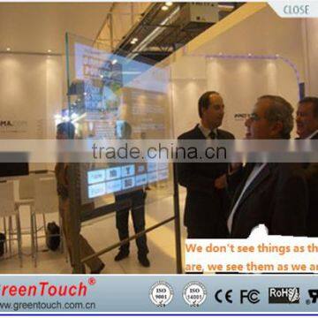 3d Projector 55inch Transparent Touch Foil With Glass Screen Touch 10points on Window Shop photo-5