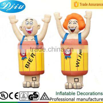 DJ-GG-101 New yellow inflatable advertising Draft beer outdoor decoration