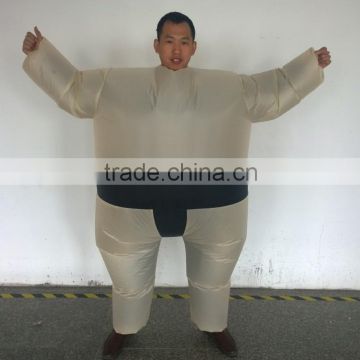 Adult Inflatable Sumo Wrestler Costume Halloween Blow Up Novelty Fat Man Suite