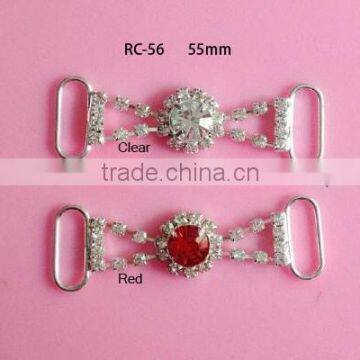 Stock hot selling Factory price colorful rhinestone connector for headband/hairwear for bikini (RC-56)