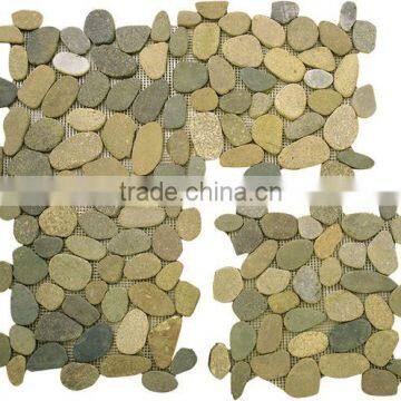 pebble flagstone on mesh net