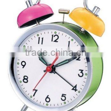 3.5 inches metal case mechanical alarm clock