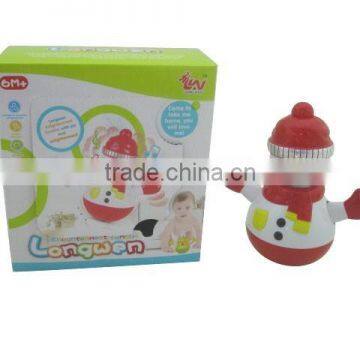 Lovely roly poly snowman baby toys, funny roly poly toys for kids