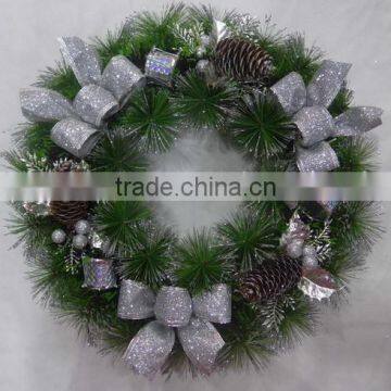 Wholesale holiday decorative PVC Christmas wreath