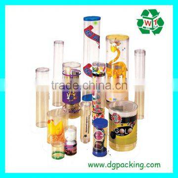 hot sale fashion Clear cylinder plastic clear gift box
