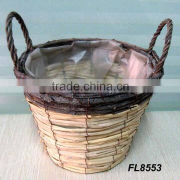 Rattan Nursery Flower Pot