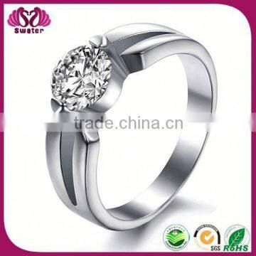 Zircon Stone Fashion Ring 5925 Silver Ring Diamond