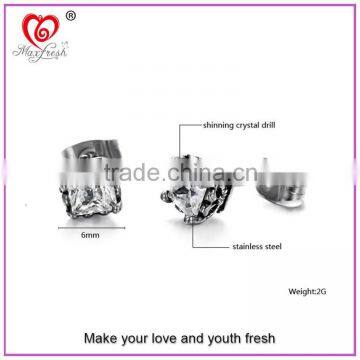 316L Stainless Steel Earrings Fancy Earring Stud Wholesale Tiny Cool Latest Fashion Women Stainless Steel Earring 2015 photo-6