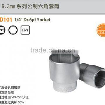 High Quality Chrome Vanadium Socket, 1/4"-1"; 6 points; 12 points; Deep and standard type;