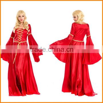 Real eports to Europe, the Red Palace Dress Bride dress silk dress skirt luury