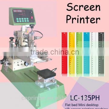 Mini semi-auto flat screen printing machine/manual screen pen printer LC-135PH