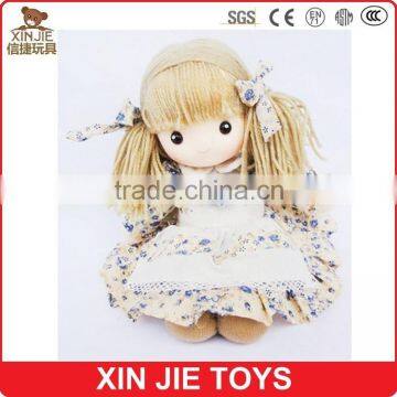 CE Standard Standing Plush Doll Toy Standing Girl Doll With Adress 10inch Standing Stuffed Girl Doll Toys