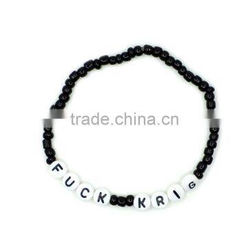 Promotion Gifts Handmade Customized Colourful Glass Beads DIY Elastic Bracelet photo-2